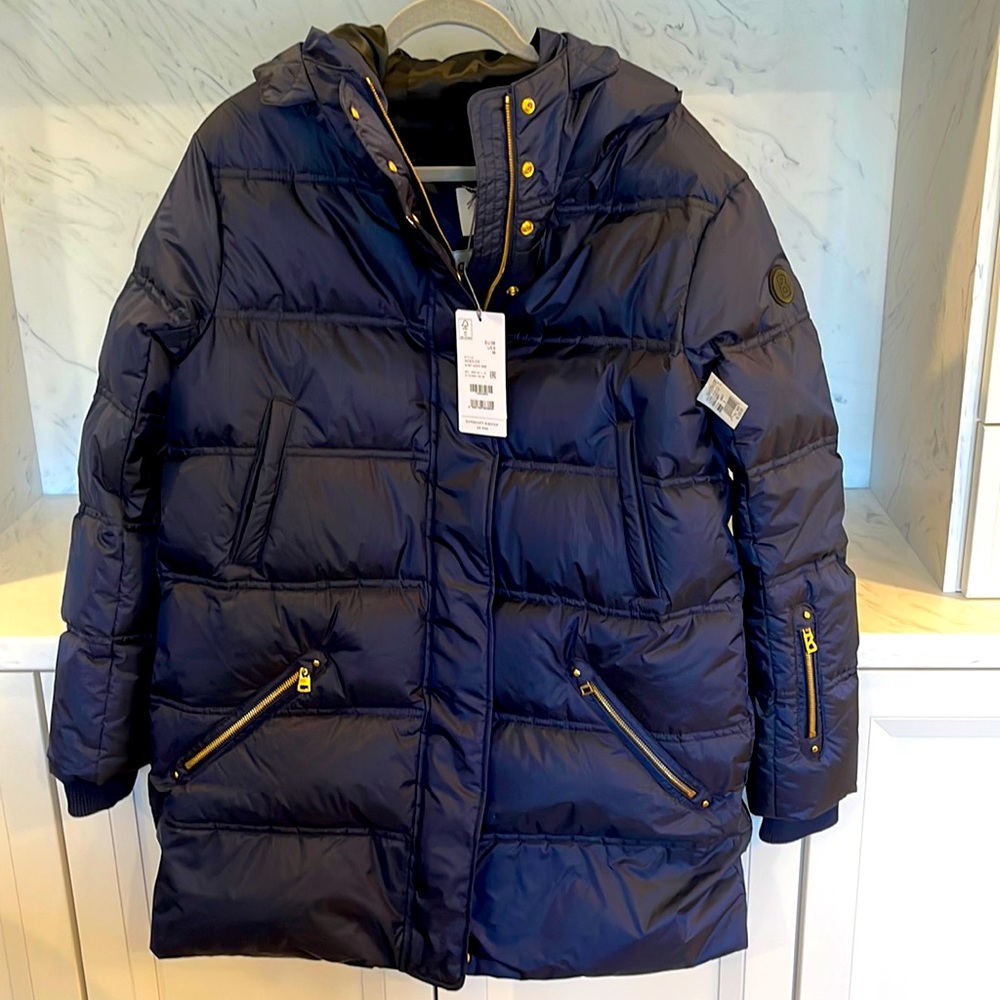 Blue Bogner down jacket- size 8 NWT
